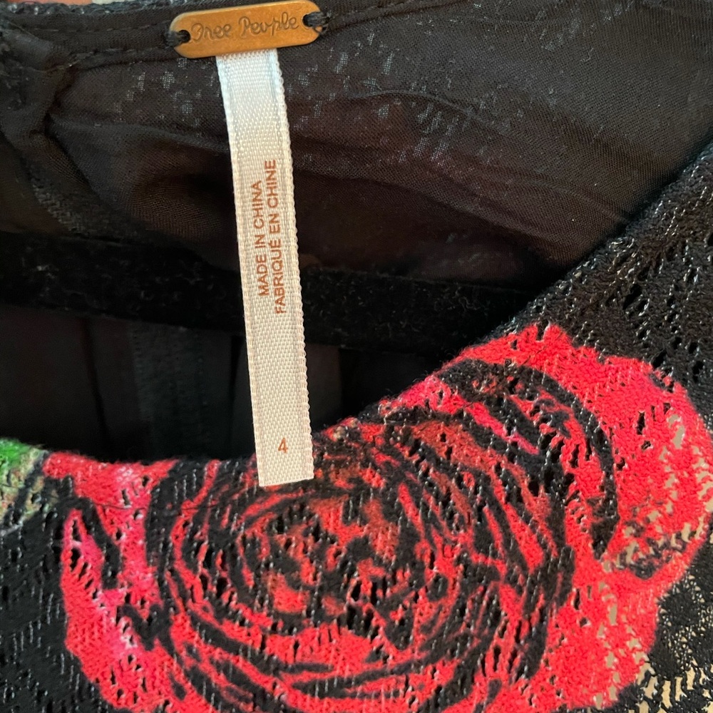 Red Roses Dress Free People - Picture 3 of 9